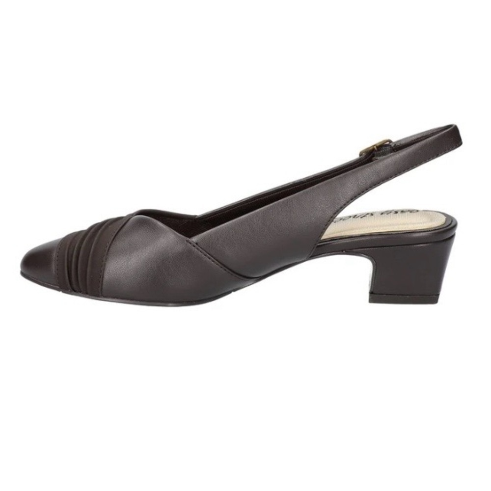 Easy Street Dark Brown Slingback Heels Size 7 - Picture 6 of 16